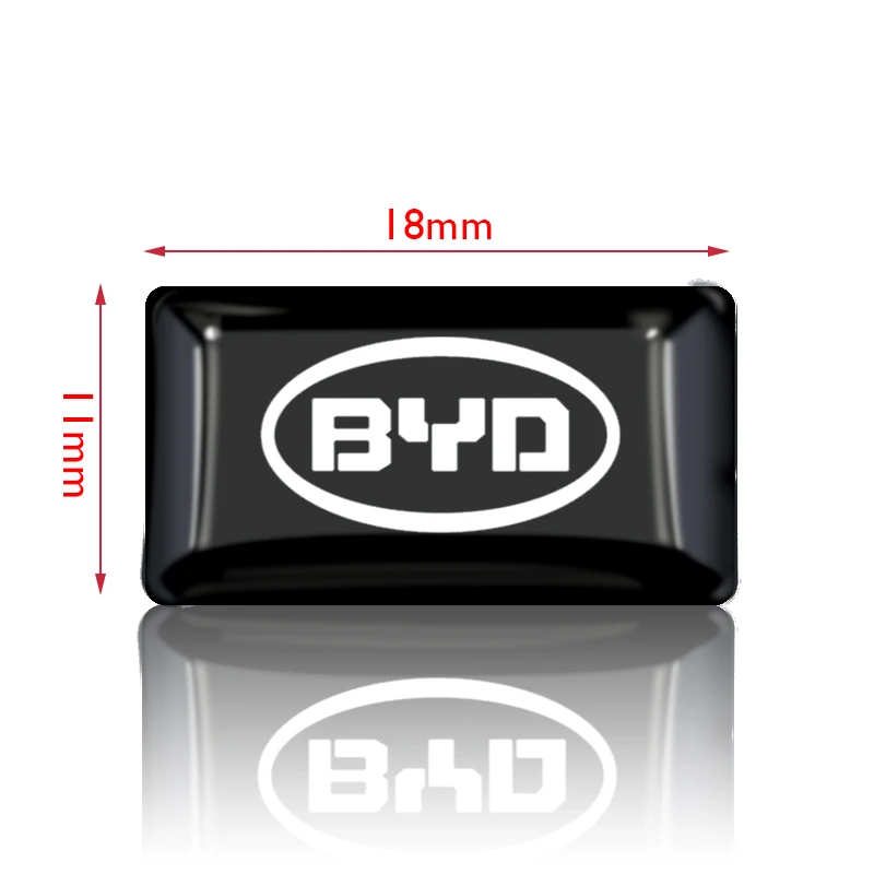 10pcs New 3D Epoxy Resin Car Styling Stickers Decorations For BYD Qing Song Tang Yuan E5 E6 F0 F3 F6 G3 G5 G6 I3 L3 M6 S6 S7 S8