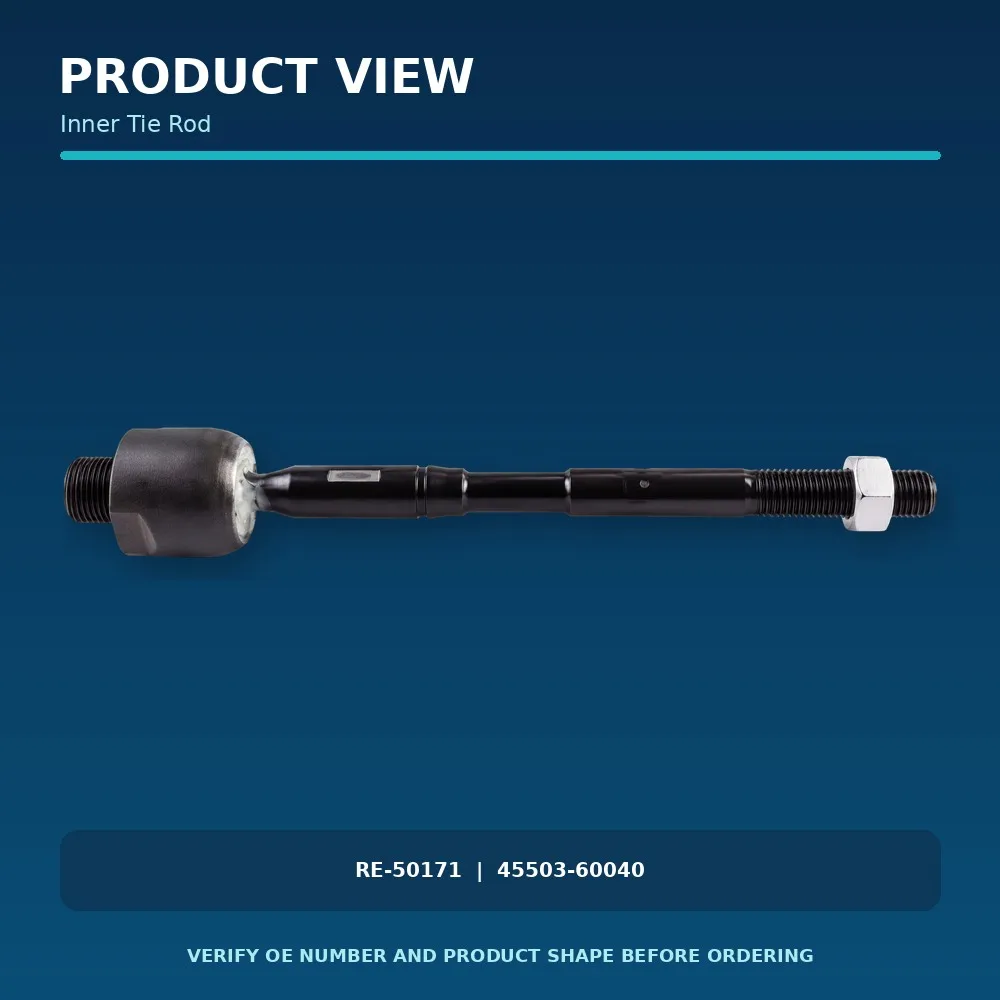 Inner Tie Rod RE-50171 45503-60040 for Toyota Land Cruiser Prado SUV (J12) 2002-09-2010-12; Toyota Land Cruiser Prado SUV (J15_)