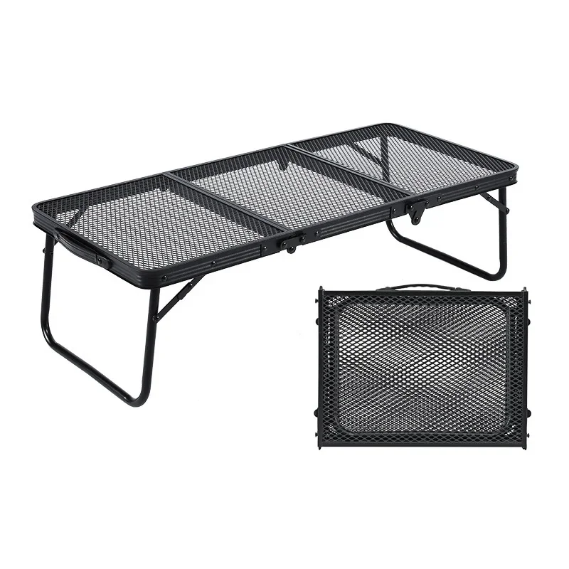 

Customized outdoor folding table Portable aluminum alloy folding camping table Multifunctional camping picnic stall