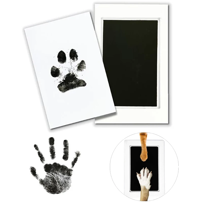 Dog Cat Paw Print Pad Pet Nose Print Footprint Handprint DIY Customized Gift Safe Non-toxic Chihuahua Schnauzer Pug Accessories