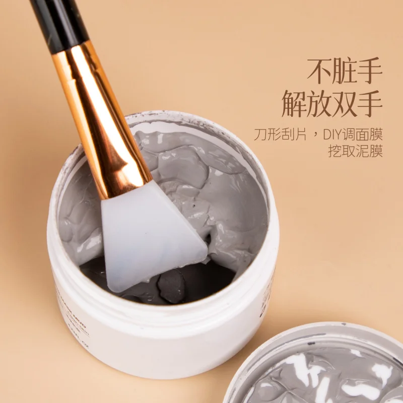 Brocha de maquillaje, brocha con patrón de mármol, brocha de base de silicona suave de calidad alimentaria, herramientas de ajuste StickDIYMask