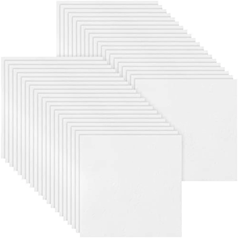 HAEGER 100 Sheets Microwave Kiln Paper, 3X3in,Shelf Paper For Glass Fusing Gasket Or Liner For Kiln Stove Furnace Glass Fusing