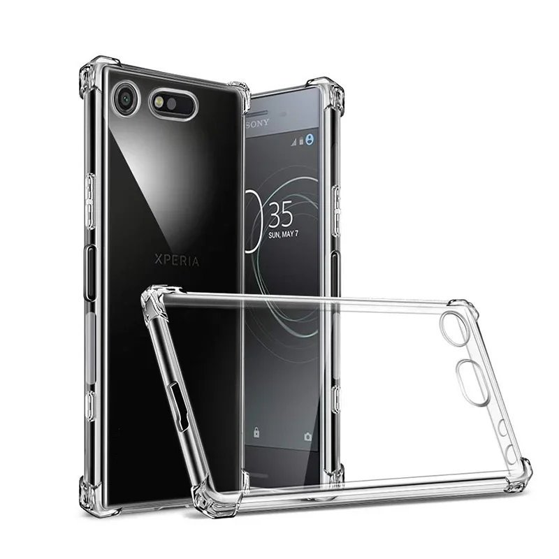 For Xperia X XZ XZS XZR Airbags Buffer Full Protection Case For Sony Xperia XZ1 XZ2 XZ3 Compact Cases Clear Soft TPU Back Cover view 2