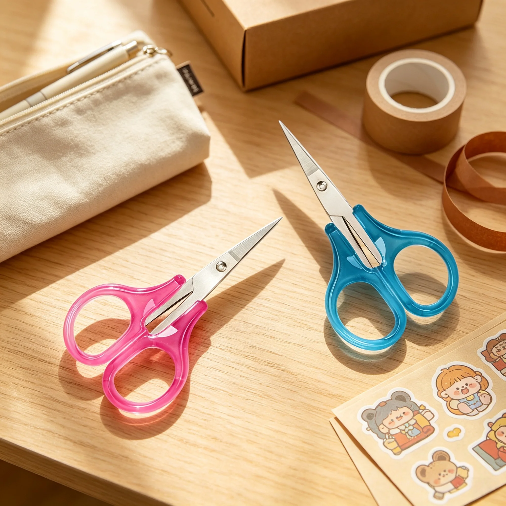 2개 세트, 휴대용 문구용 가위, 재봉용 가위, 종이 - Art Craft Stationery 리뷰 및 가격