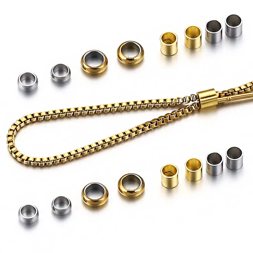 

1000pcs Stainless Steel Round Tube Crimped Spacer End Beads 1.5/2/2.5mm DIY Necklace Bracelet Jewelry Making Materials Wholesale