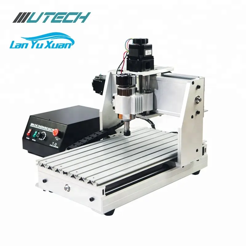 UTECH 800W Spindle motor 3040 cnc engraving machine for plastic