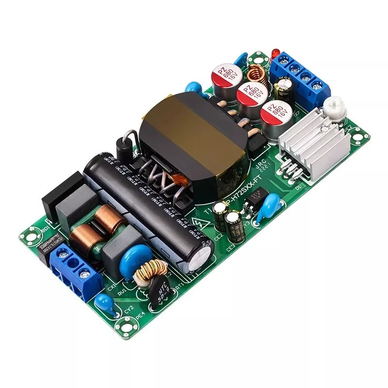 

Плата импульсного источника питания 12В 6А/24В 3А, тонкий промышленный модуль AC-DC с изоляцией, понижающий напряжение, 220В до 72Вт