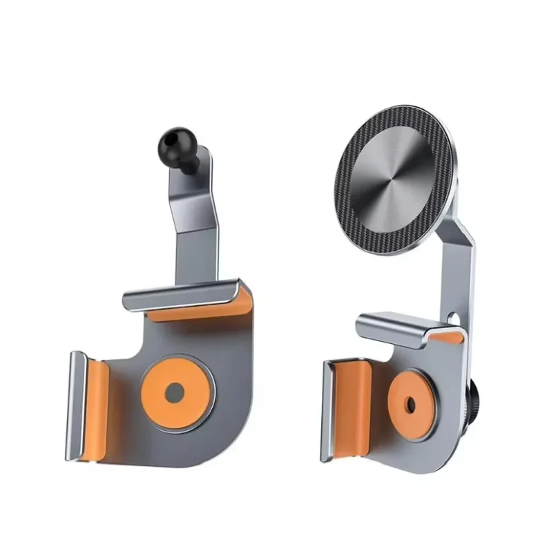 Aluminum Alloy Floating Screen Side Car Phone Holder - 360 Rotation Magnetic GPS Navigation Mount for Central Control