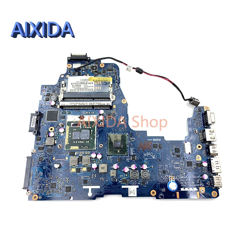 Imagem -02 - Aixida-placa-mãe Portátil para Toshiba Satellite Cpu Livre Nwqaa La6061p K000104270 K000104250 A660 A665 Hm55 Ddr3