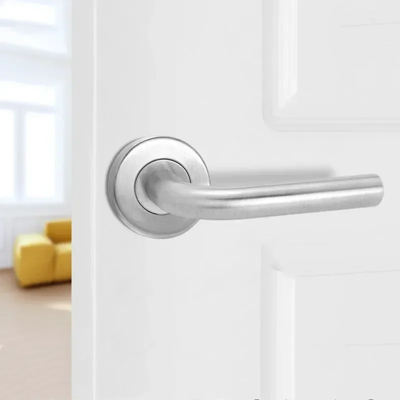 1Pc RVS Schuur Deurgrepen Interieur Achtergrond Muur Onzichtbare Deurklink Enkelzijdige Houten Deurknop Home Hardware