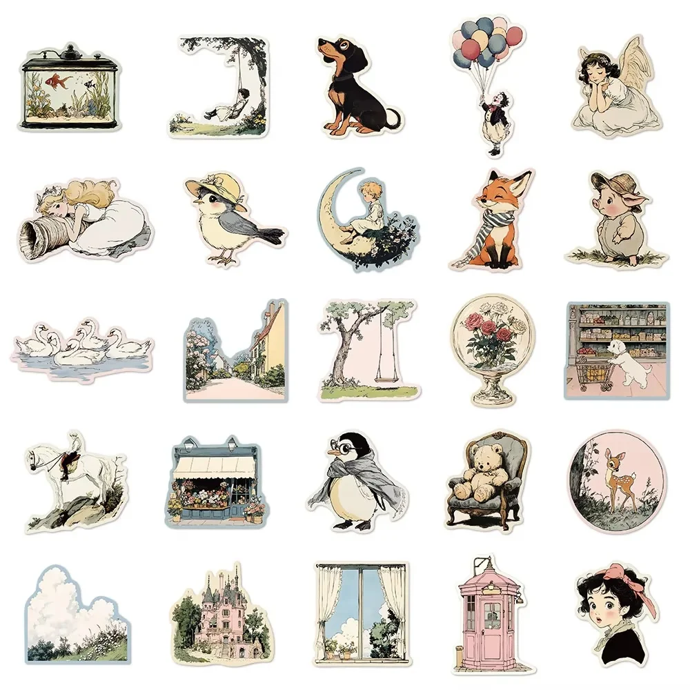 50 قطعة مانغا العالم البطريق الكتابة على الجدران ملصقات الأمتعة باد الكمبيوتر الغيتار لاعب دفتر الأستاذ ملصقات صناعة يدوية الدفء شفاء هدية