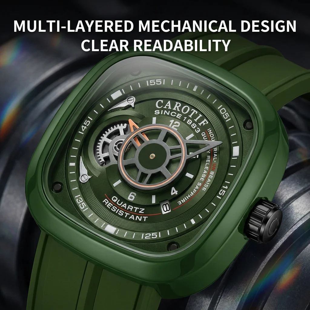 1 個メンズブルーダイヤル合金ストラップヴィンテージファッシ - Open Heart Watch のレビューと価格
