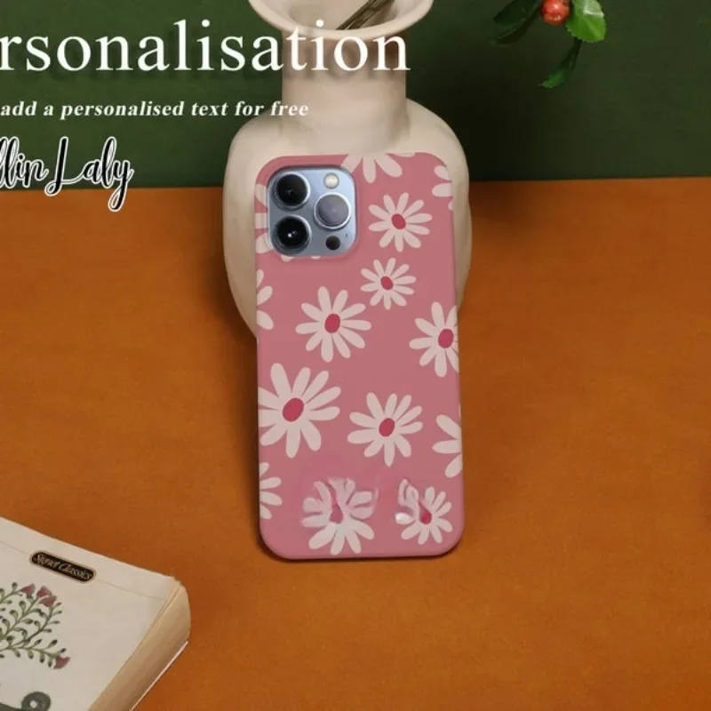 Seamless Flora Daisy Case For IPHONE 16ProMax 15 14 13 12 11 PRO Plus Acrylic TPU Two in one Magsafe Mobile Phone Cases