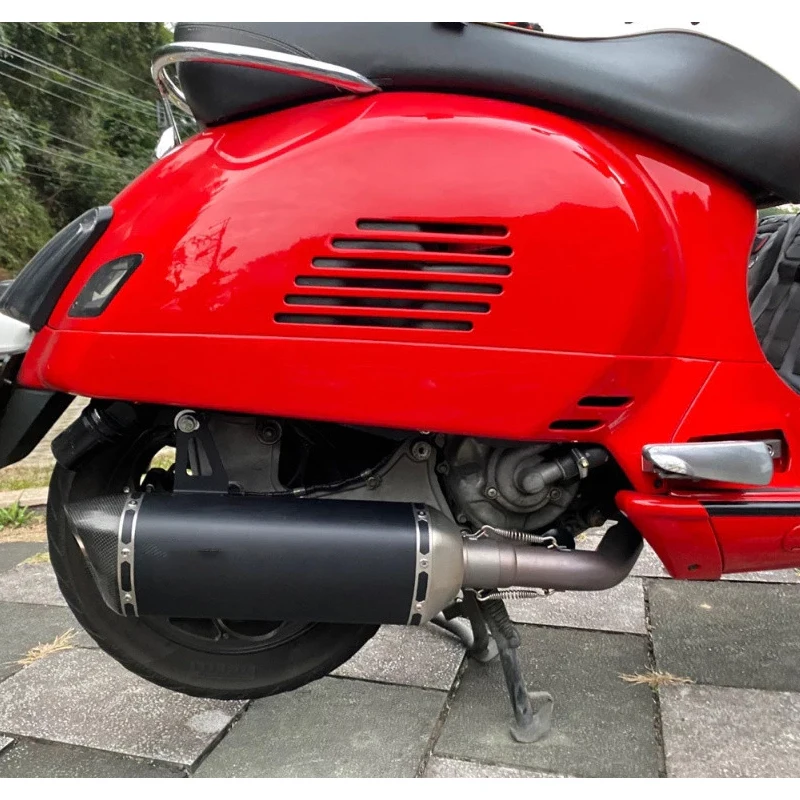 جودة عالية لـ 300 2008 2017 2018 2019 2020 دراجة نارية سهلة الارتداء على كاتم صوت العادم Gts300
