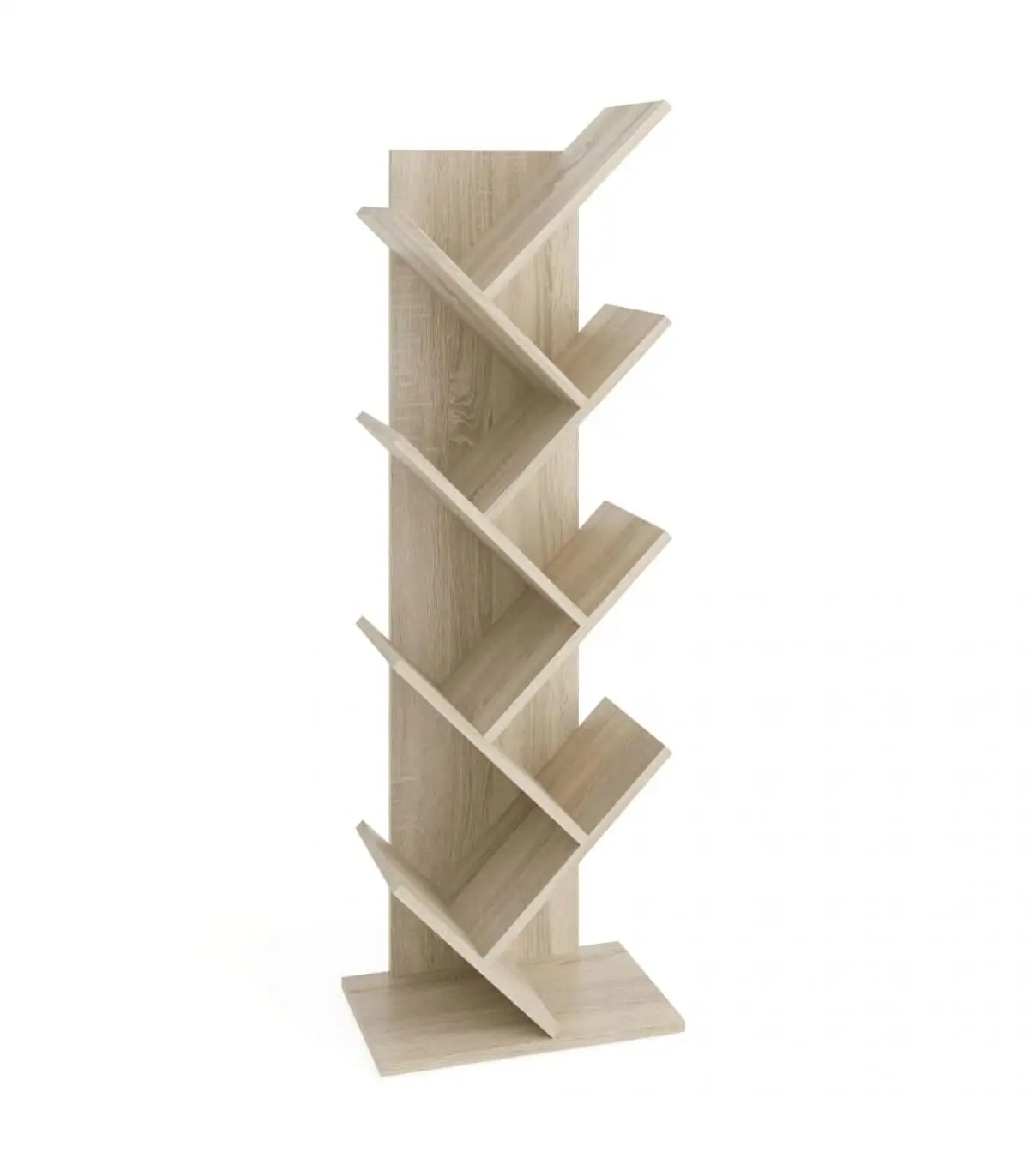 Bookcases and shelves FMD geometric stand stand Oak