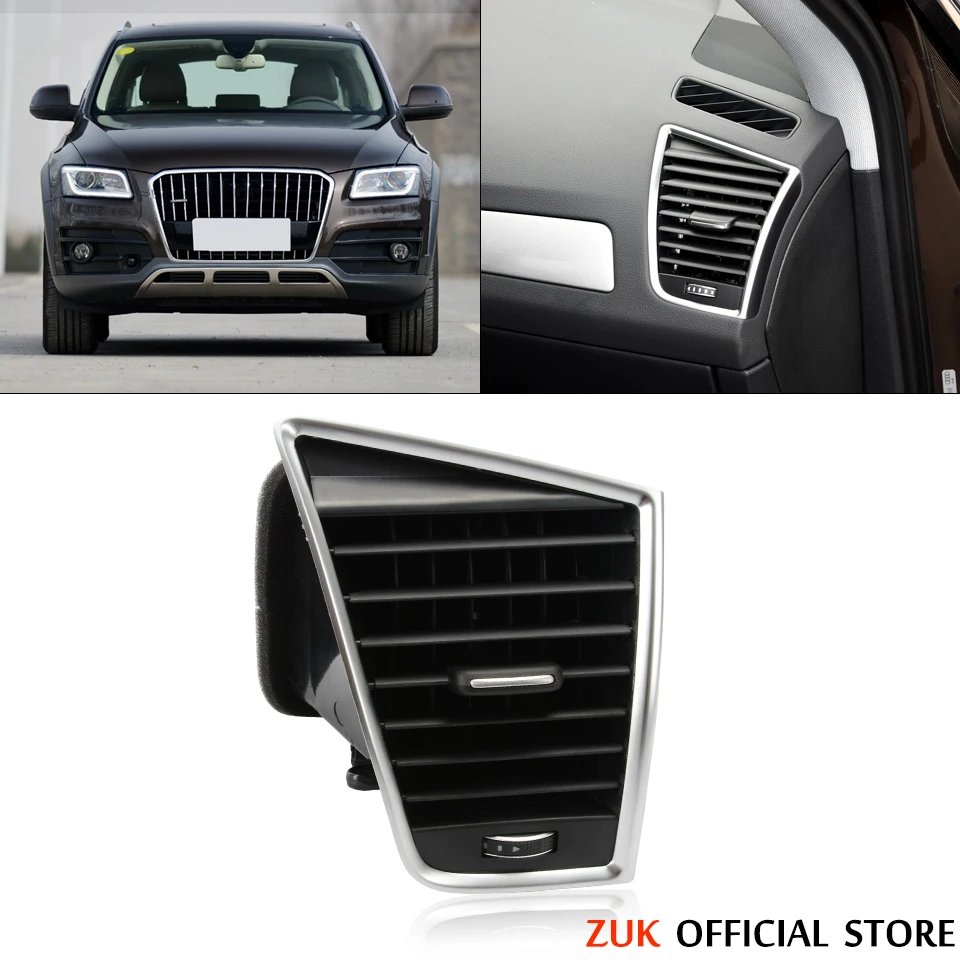 

ZUK Front Dash Middle Left Right Air Conditioner AC Vent Grille Frame Outlet Assembly For Audi Q5 2009 2010 2011 2012-2018