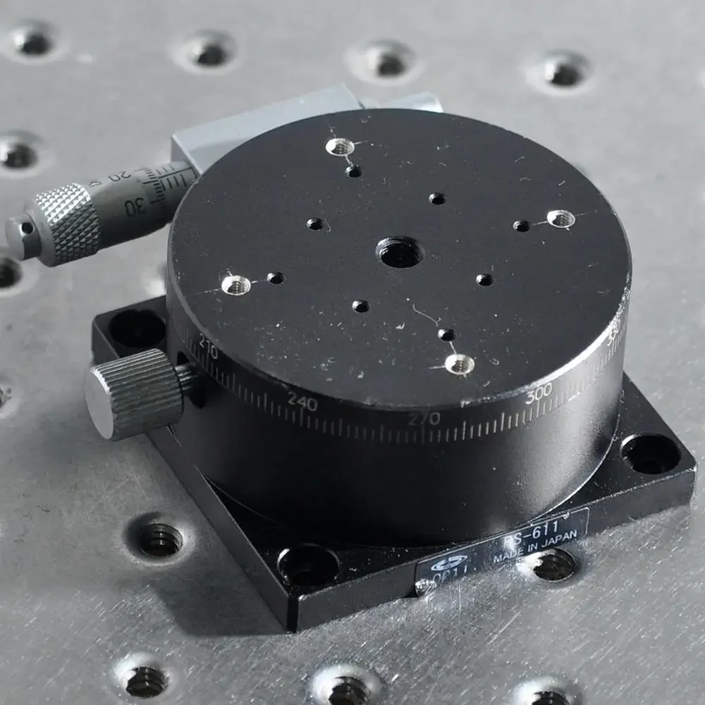Central Precision Machine RS-611 Central Precision Machine Manual Optical R-axis 360 Degree Rotation Precision Angle Slide Table