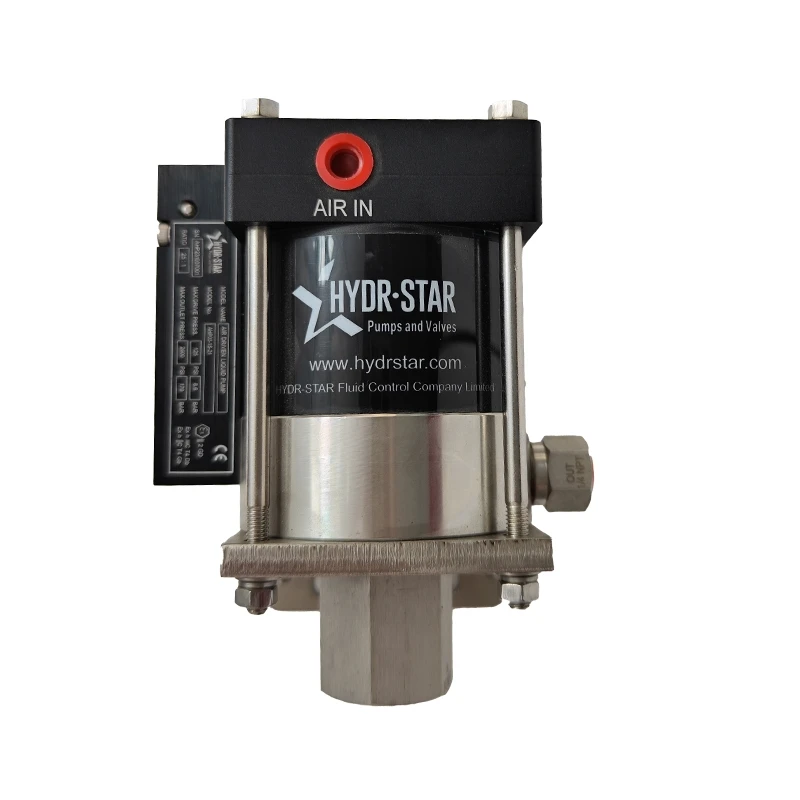 Air Driven Liquid Pump Max 1500 psi High Pressure Hydraulic Pneumatic Test Pump for Pipeline Testing