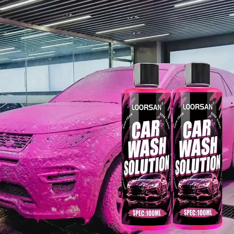 LOORSAN Car Wash Soap 100ml High Foam Car Shampoo Concentrated Cleaner For Auto Detailing Vehicle Cleaning Paint Safe Care
