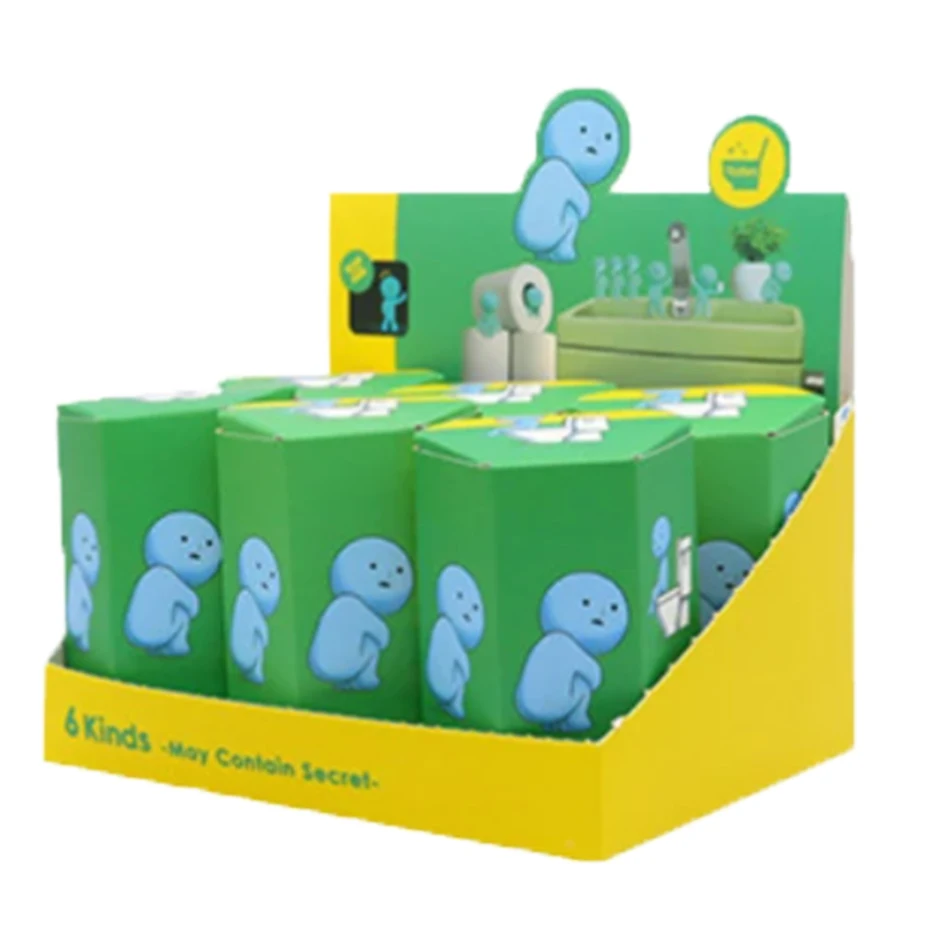 Cadeau : Boîte mystère surprise de figurines d'action luminescentes vertes de plusieurs séries, modèle de décoration de bureau