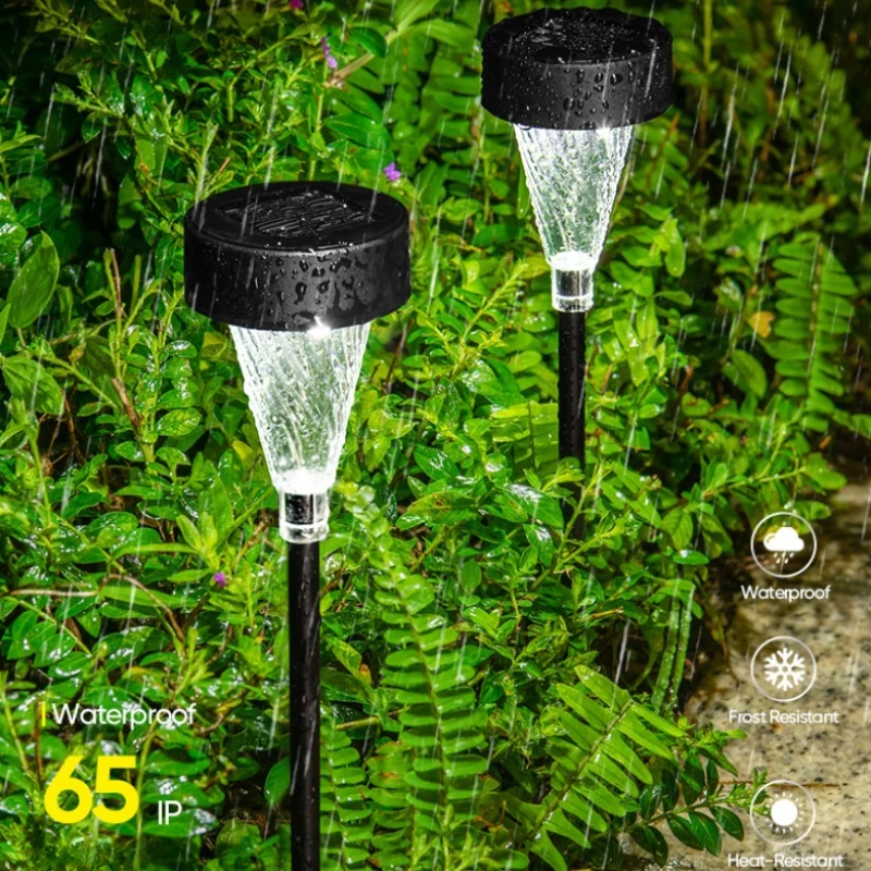 

10Pcs Solar Energy Outdoors Courtyard Lights Villa Gardens Landscape Decors Waterproof Ground Insertion Lawn LED Landscape Lamps