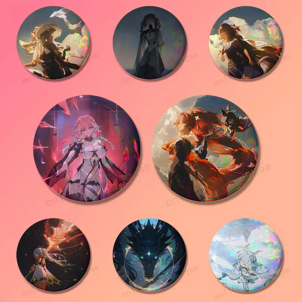 

Game W-Wuthering W-Waves Custom Badges 25 32 44 58 75 mm Brooch Backpack Hat Enamel Pins Accessories Toys Gifts