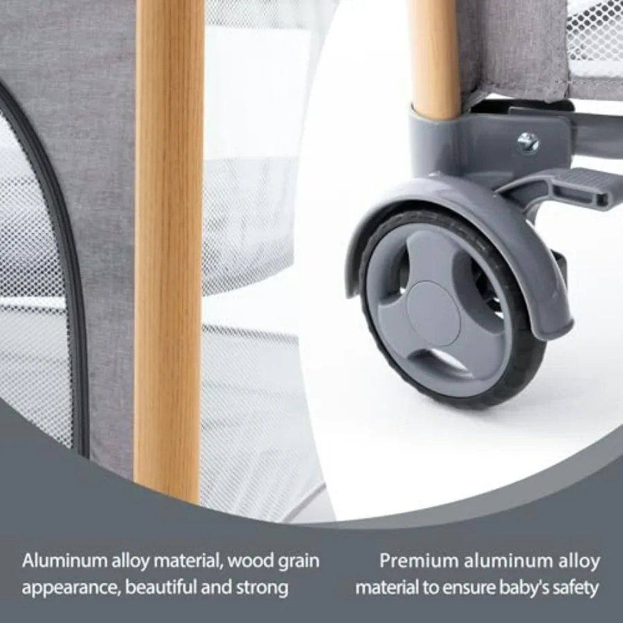 Culla portatile per bambini con design pieghevole per viaggi e uso domestico Box leggero e facile da montare per neonati e I