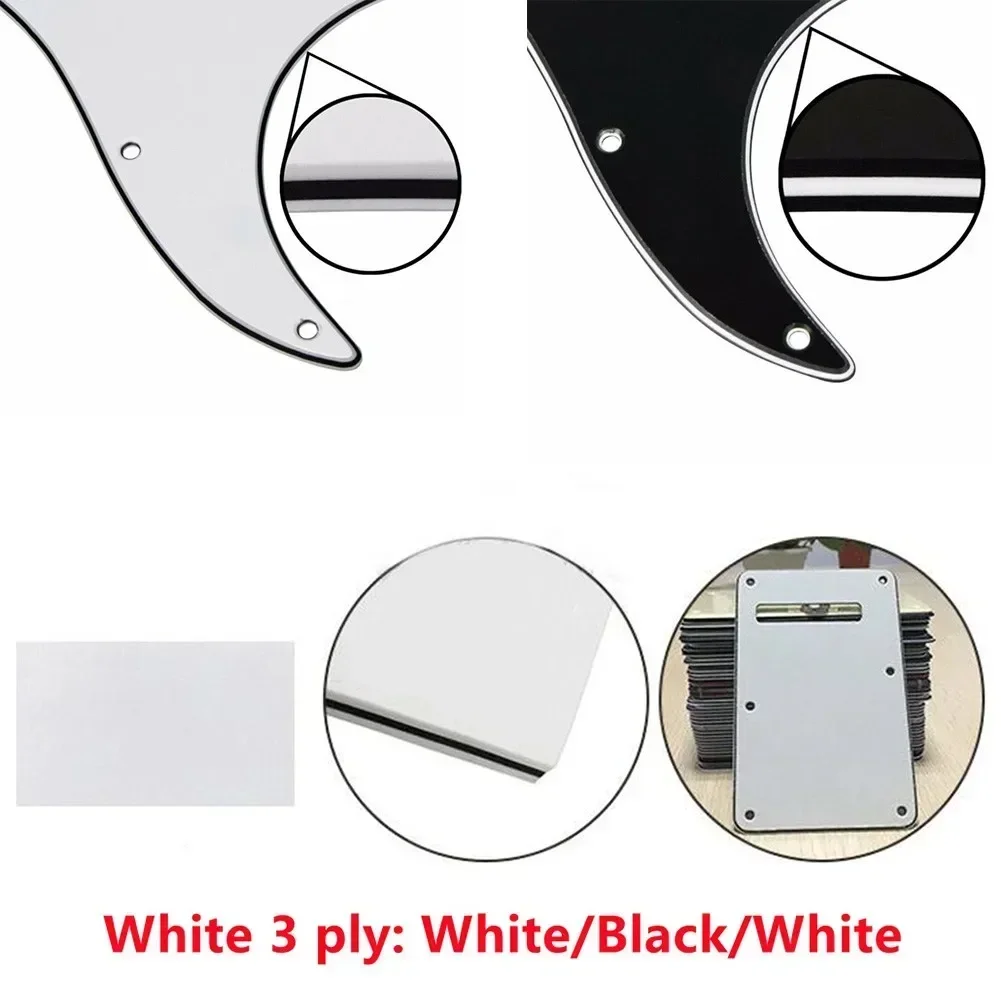 Blank Pickguard Sheet DIY Electric Guitar Scratchplate Material 44 X 29cm 3 Ply With Protective Film Blank Pickguard Guitar Part