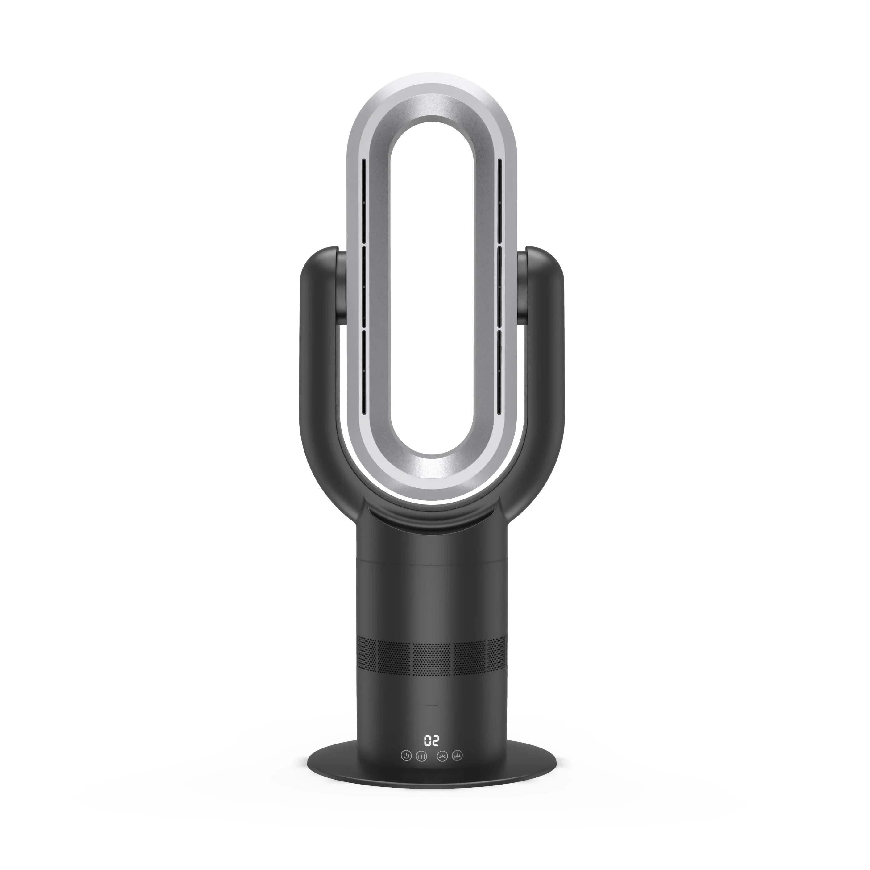 حار بيع OEM سهلة التنظيف 4 الموسم سخان التبريد 2 في 1 المحمولة مروحة طاولة بلا أوراق QG660 سخان مزيل الرطوبة مروحة خالية من الشفرة