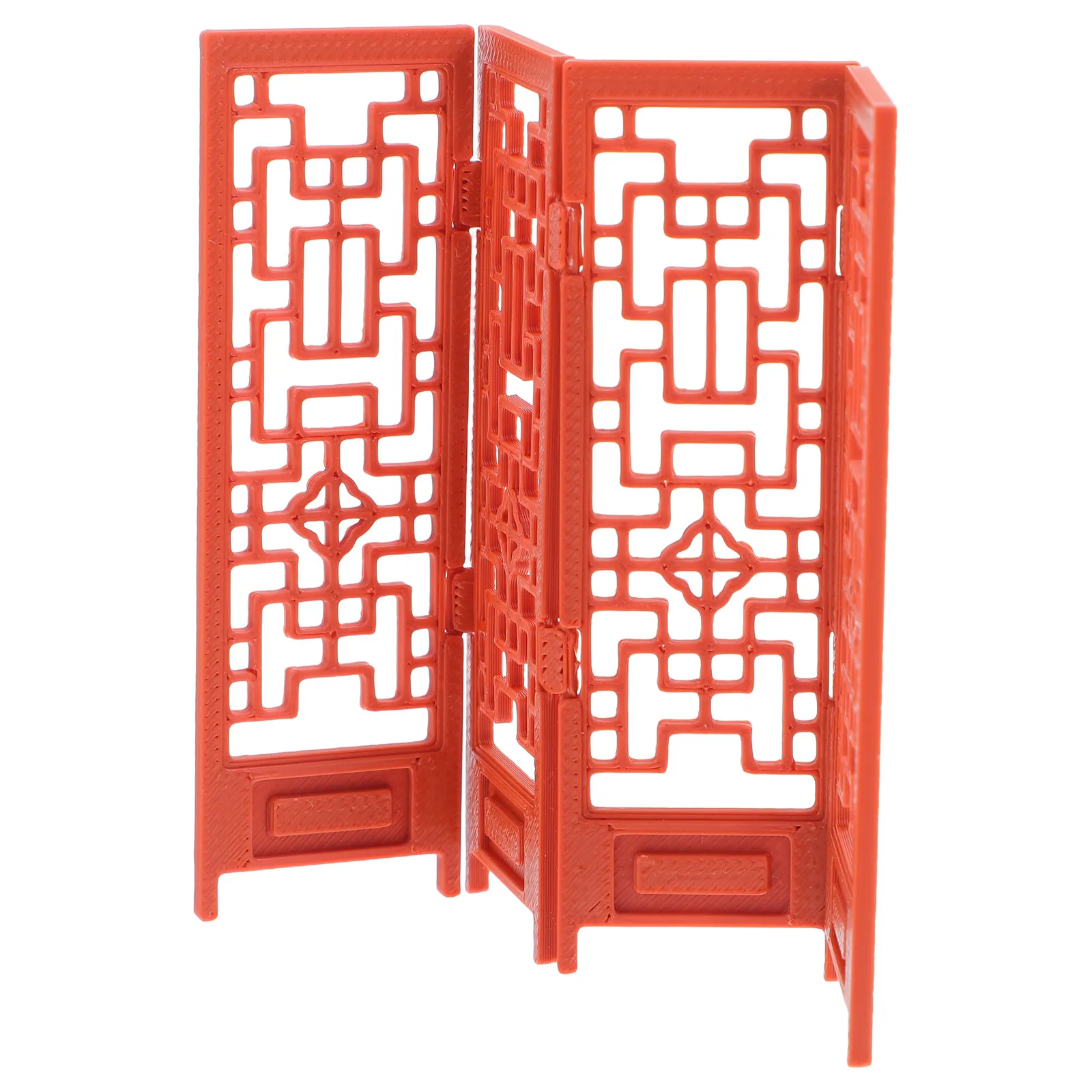 

Миниатюрная китайская складная ширма: высокореалистичная, крошечная деревянная перегородка для комнаты, украшение для миниатюрного кукольного домика в традиционном стиле