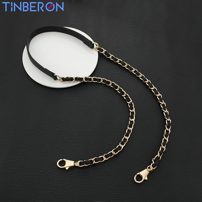 

TINBERON Chain Strap for Bag Fit for Luxury Handbag Purse Metal Chain Shoulder Strap Leather Handle Metal Chain Strap Accessorie