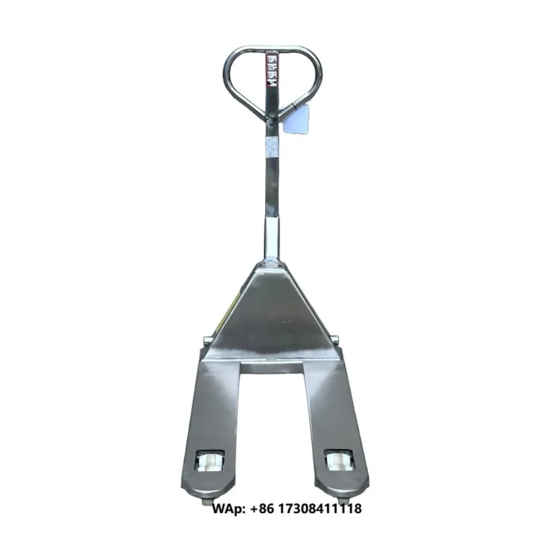 Stainless Steel Pallet Jack 1ton 2T Hand Pallet Truck with PU Wheel Manual Stacker Forklift Manual Pallet Truck