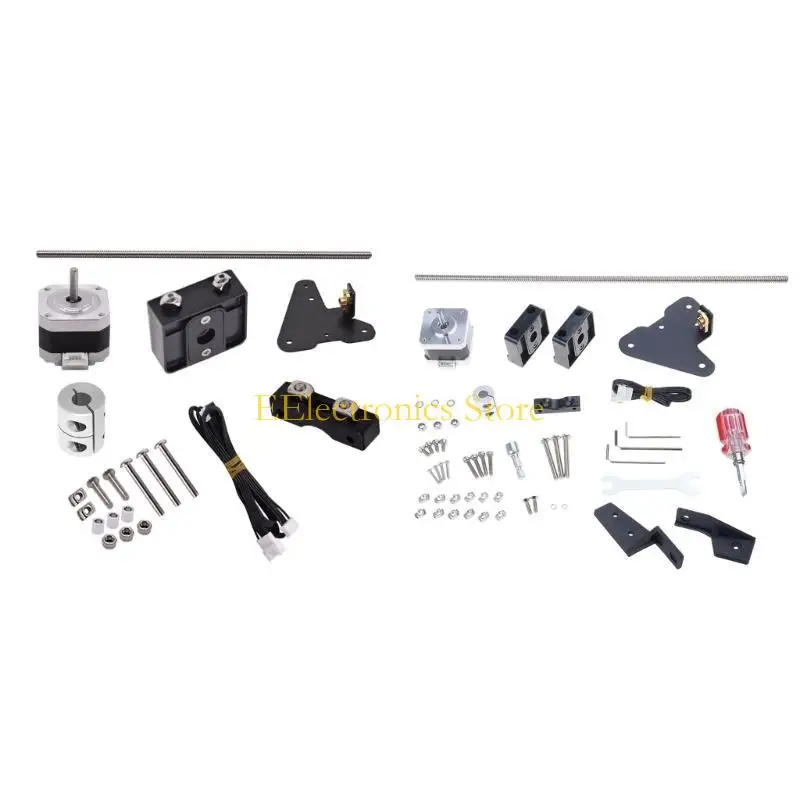

B03C 3D Printer Accessories Dual Z-Axis 365mm T8 Screw Upgrade for Ender3 Series/Cr10 Series Screw With Motor