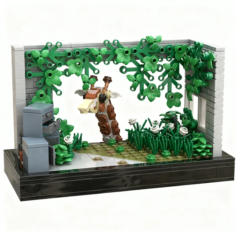 364pcs MOC Last Us Giraffe Classic Collection Model Building Blocks DIY Art Set Mega Iconic Skill Manual Exhibit Hero Toy Gift
