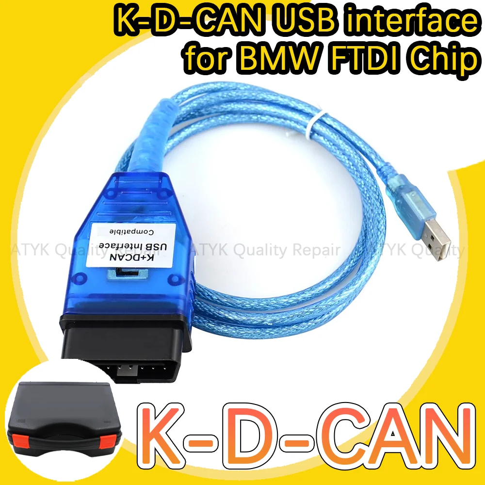 

obd2 scanner K D CAN USB interface for BMW FTDI Chip diagnostic pour voiture K-D-CAN tuning auto tool inspection tools new vci