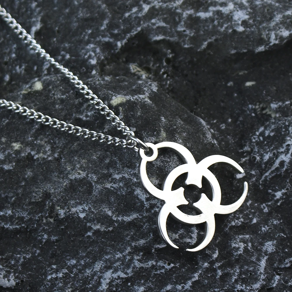 Collier Pendentif Resident Evil pour Hommes et Femmes, Symbole Biochimique, Chaîne, Bijou pour Fans, Cosplay, Fête, Accessoire, Cadeau