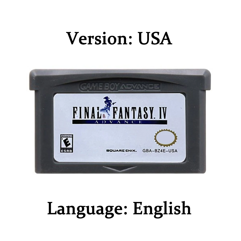 GBA Game Cartridge 32 Bit Video Game Console Card Final Fantasy Series Dawn of Souls Tactics Fivefold Pack for GBA/SP/DS