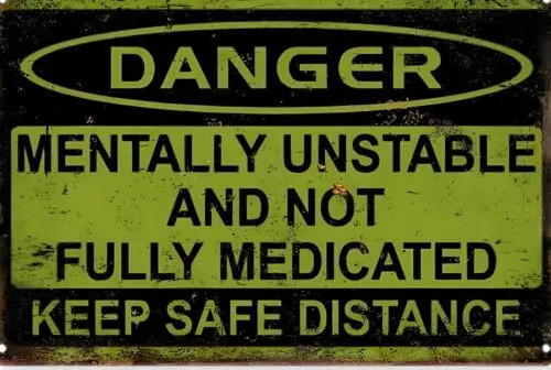 정서상 불안정성 재미있는 사인, 내후성 알루미늄  Best5