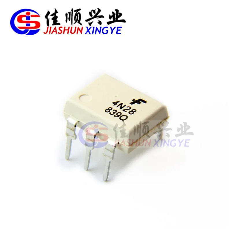 4N28M Optoisolator Transistor with Base Output 4170Vrms 1 Channel 6-DIP 	 OPTOISO 4.17KV TRANS W/BASE 6DIP