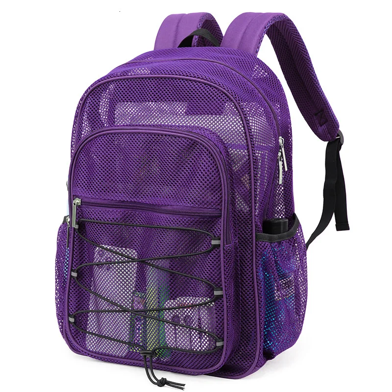 Summer Men's Backpack Fashion Breathable Mesh Two-shoulder Bag Leisure Sports Students Schoolbag Large Capacity Travel Backpacks