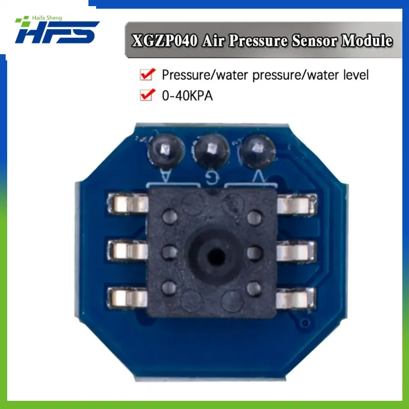 

XGZP040 Air Pressure Sensor Module Pressure/Water Pressure/Water Level Quid Level/Water Depth Measurement 0-40KPA