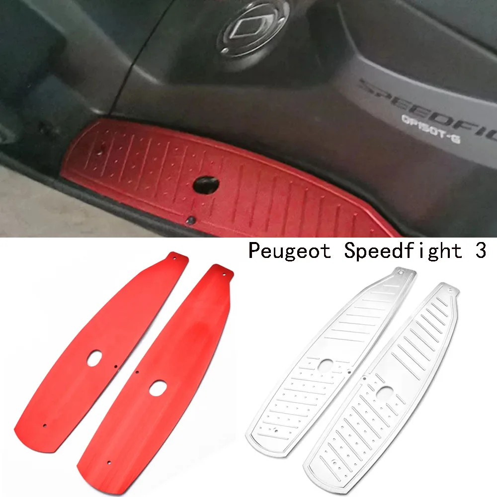 

New For Peugeot Speedfight 3 Speedfight 4 Foot Pedal Aluminum Alloy Floor Plate Anti-Slip Foot Pad Pedal