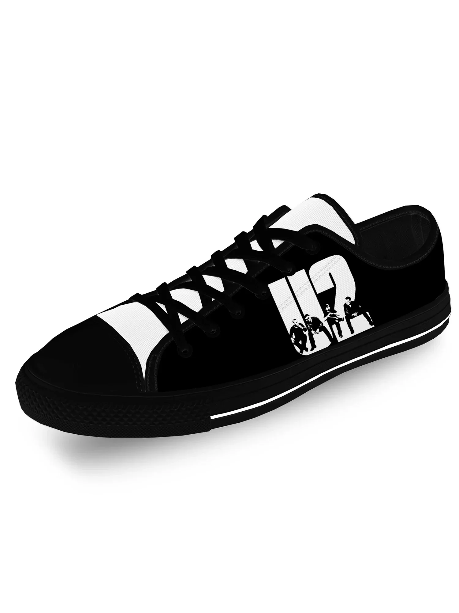 

U2 Low Top Sneakers music Rock band Mens Womens Teenager Casual Shoes Canvas Running Shoes 3D Print Breathable Lightweight shoe