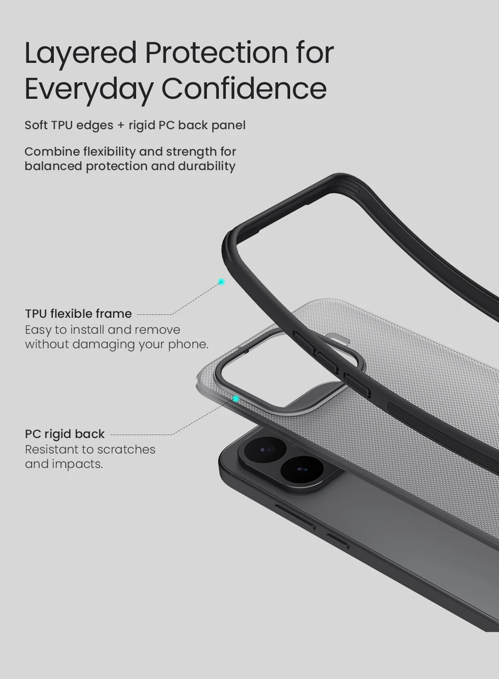 Für Xiaomi 17t Pro Hülle NILLKIN Passgenaue Hülle Hochwertige Super Frosted Shield Hülle Matte PC-Abdeckung Für Xiaomi 17t Pro – Detail 6