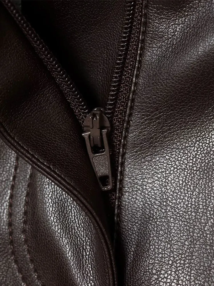 NLZGMSJ Damskie spodnie ze sztucznej skóry 2025 z wysokim stanem, zapinane na zamek, eleganckie spodnie do biura, szykowne, codzienne spodnie damskie w stylu Y2K