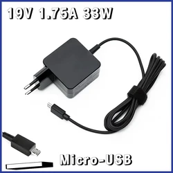 Micro-USB 19V 1.75A 33W alimentatie adapateur pour ordinateur portable pour ASUS Eeebook X205 X205T X205TA E202SA E205SA E20 E