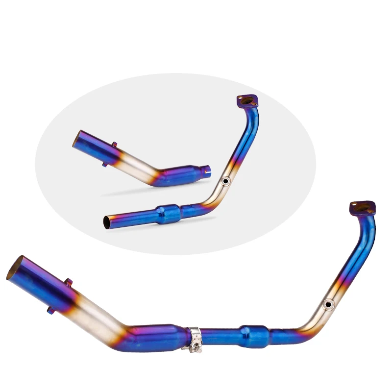For MT15 YZF R15 V3 V4 Motorcycle Exhaust Systems Modify Slip On Connection 51mm Escape Front Mid Link Pipe