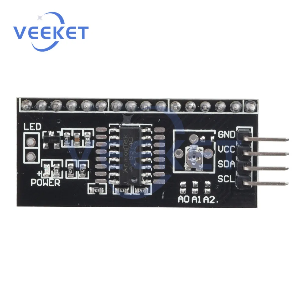 1602lcd adaptador conversor módulo 2004pcf8574 placa 1602 transferência conversão módulo de interface iic