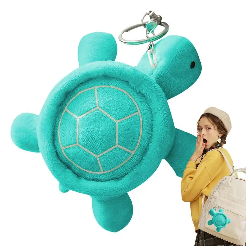 Turtle Doll Keychain Lighted in the Dark Plush Turtle Decoration Stuffed Turtle Adorn Turtle Hangable Pendant for Kids Friends