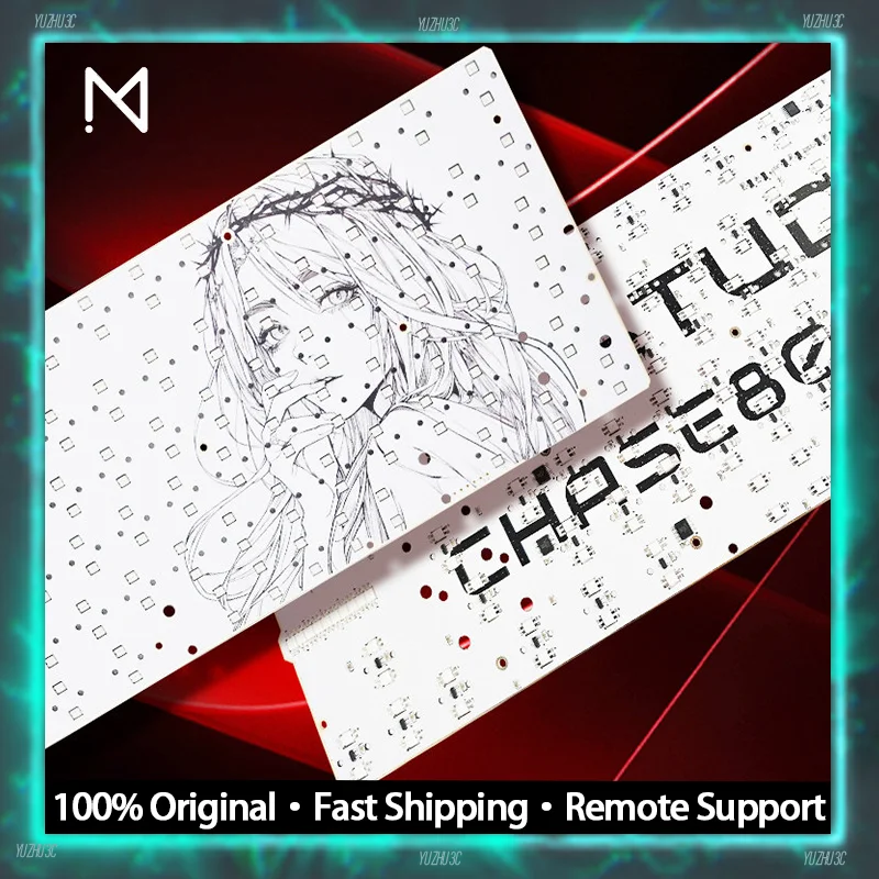 IMK Chase80RT PRO Gaming Keyboard PCB High Performance 8K Polling Rate RT 0.005MM Dual LED RGB Suitable Wooting 80 Case for FPS